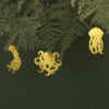 under the sea - decorazioni dorate oceaniche da appendere - R nel bosco