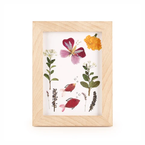 cornice per fiori pressati - huckleberry pressed flower frame - R nel bosco