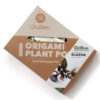 3 vasi origami con kit di coltivazione - oribon - design classico - R nel bosco